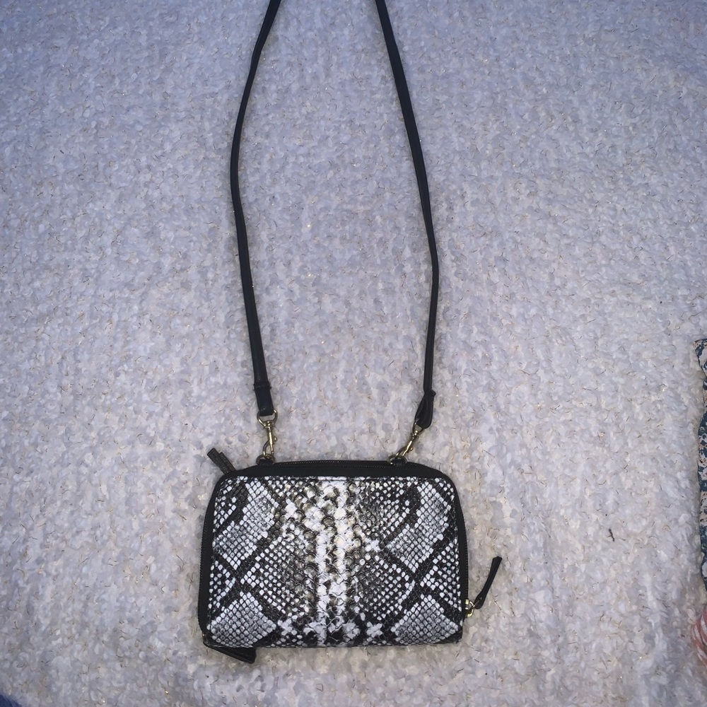 small snakeskin purse